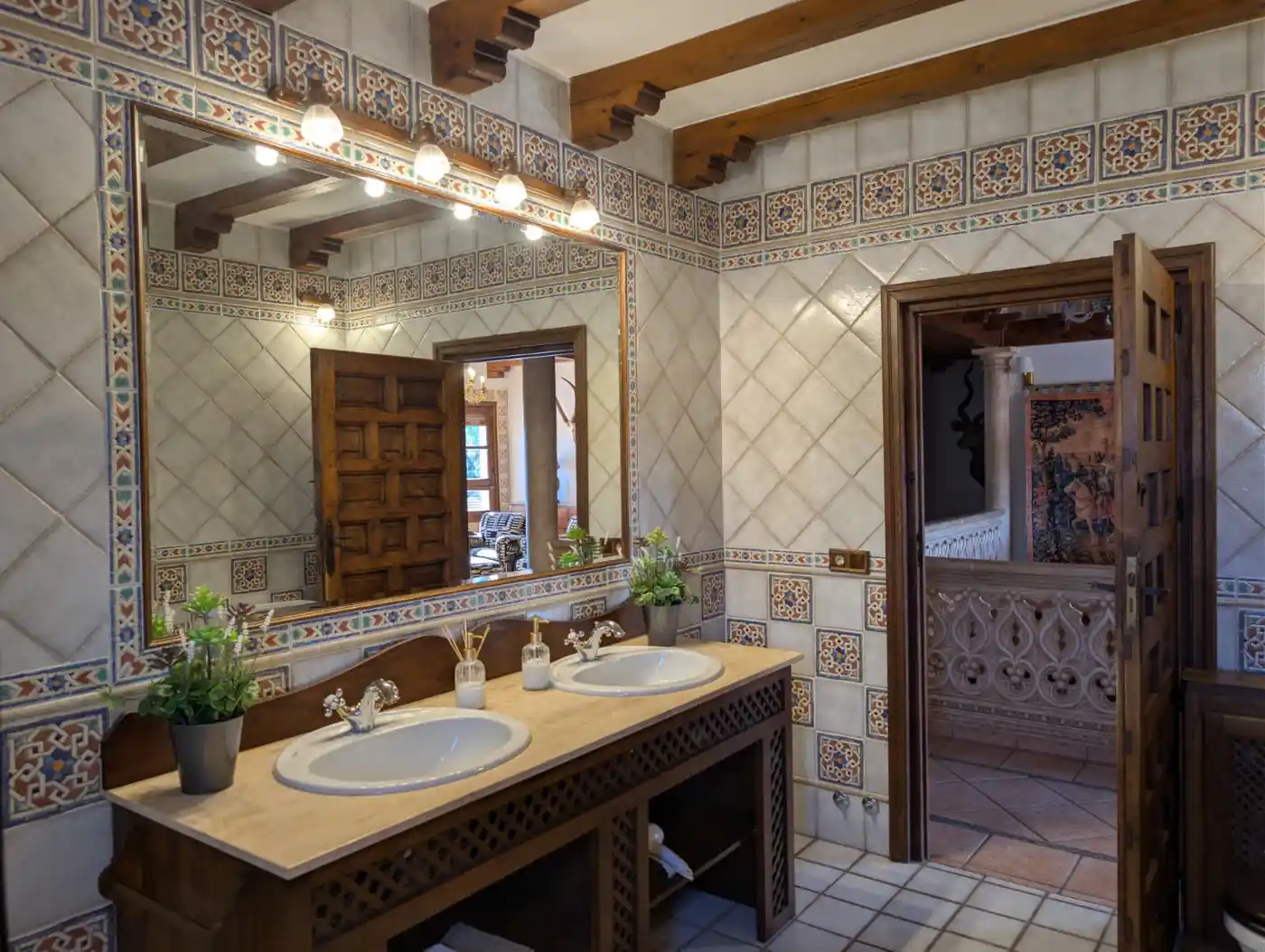 Baño Hacienda Pagovillano casa rural Toledo
